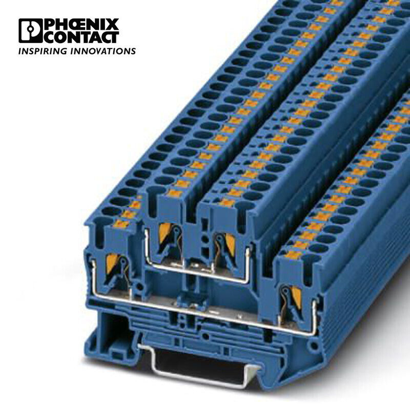 new 50pcs Phoenix Feed-through Terminal Block Double Layer PTTB 2.5 BU-3210570 - PHOENIX