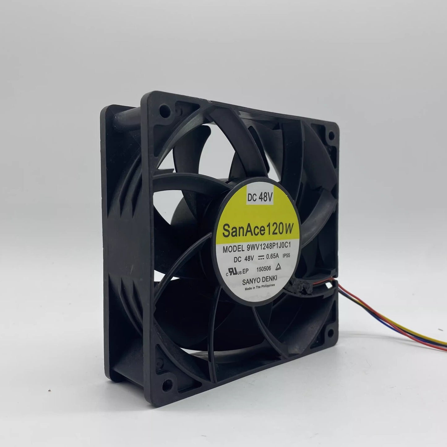Sanyo 9WV1248P1J001 12038 DC48V 0.65A 12CM 4-Wire IP55 Waterproof Cooling Fan
