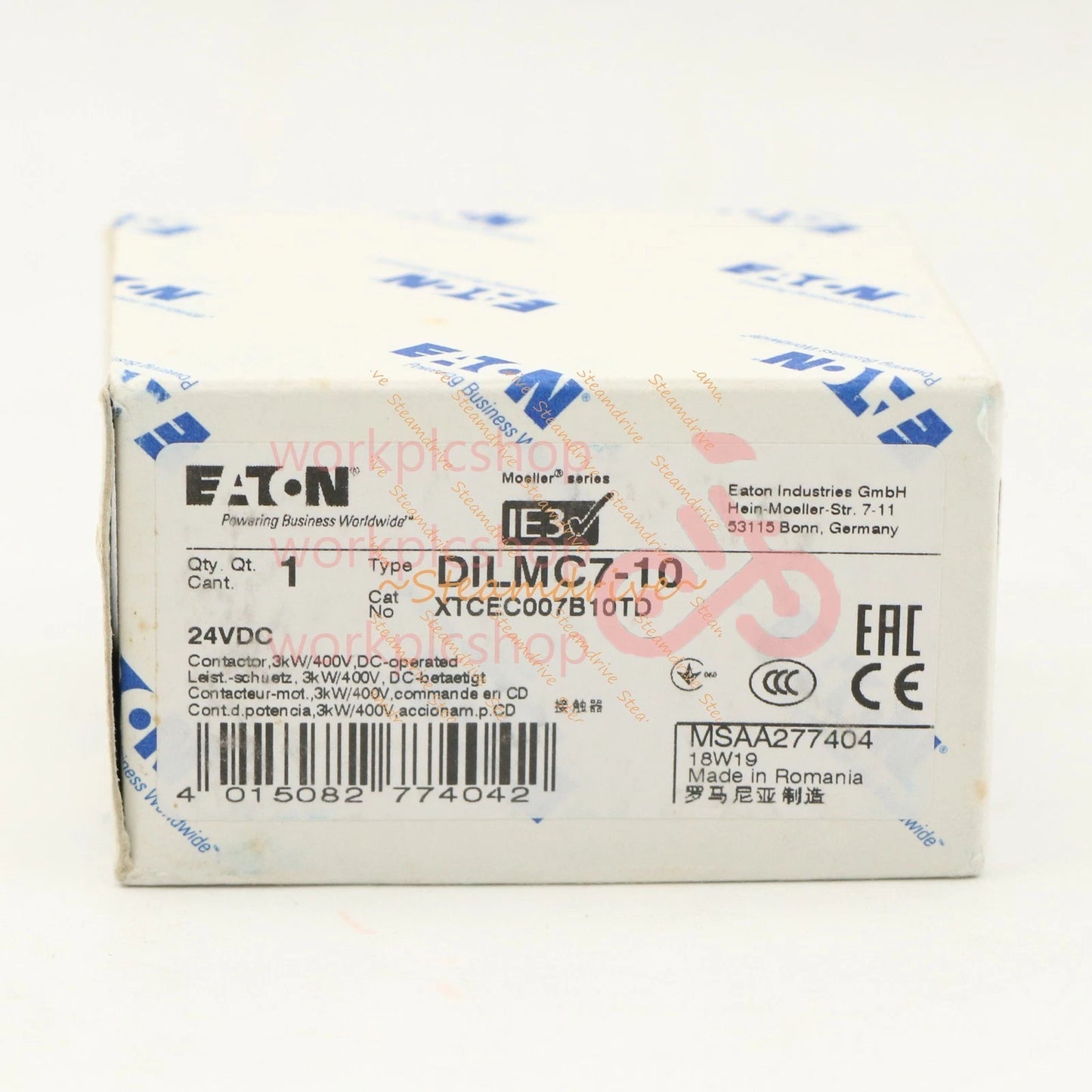 1PCS EATON MOELLER Ac Contactor DILMC7-10 24VDC Rapid delivery