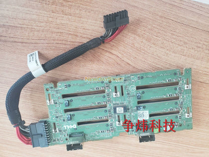 used 1pcs Dell R710 SAS SATA 2.5" 8-Slot Backplate With Power Cable 0MX827 MX827 - DELL