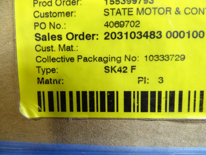 NORD SK42 F GEARMOTOR - NEW - NORD