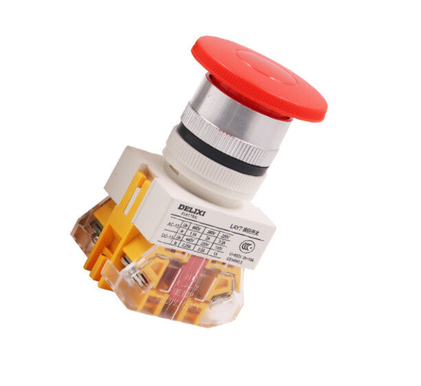 10PCS DELIXI LAY7-11M PBC Y090 LAY37 PUSHBUTTON SWITCHES 1NO+1NC