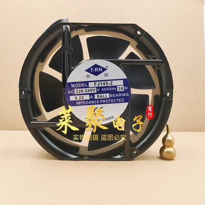 T-RN FJ145-2 AC220-240V 38W 0.22A Metal Cooling Fan