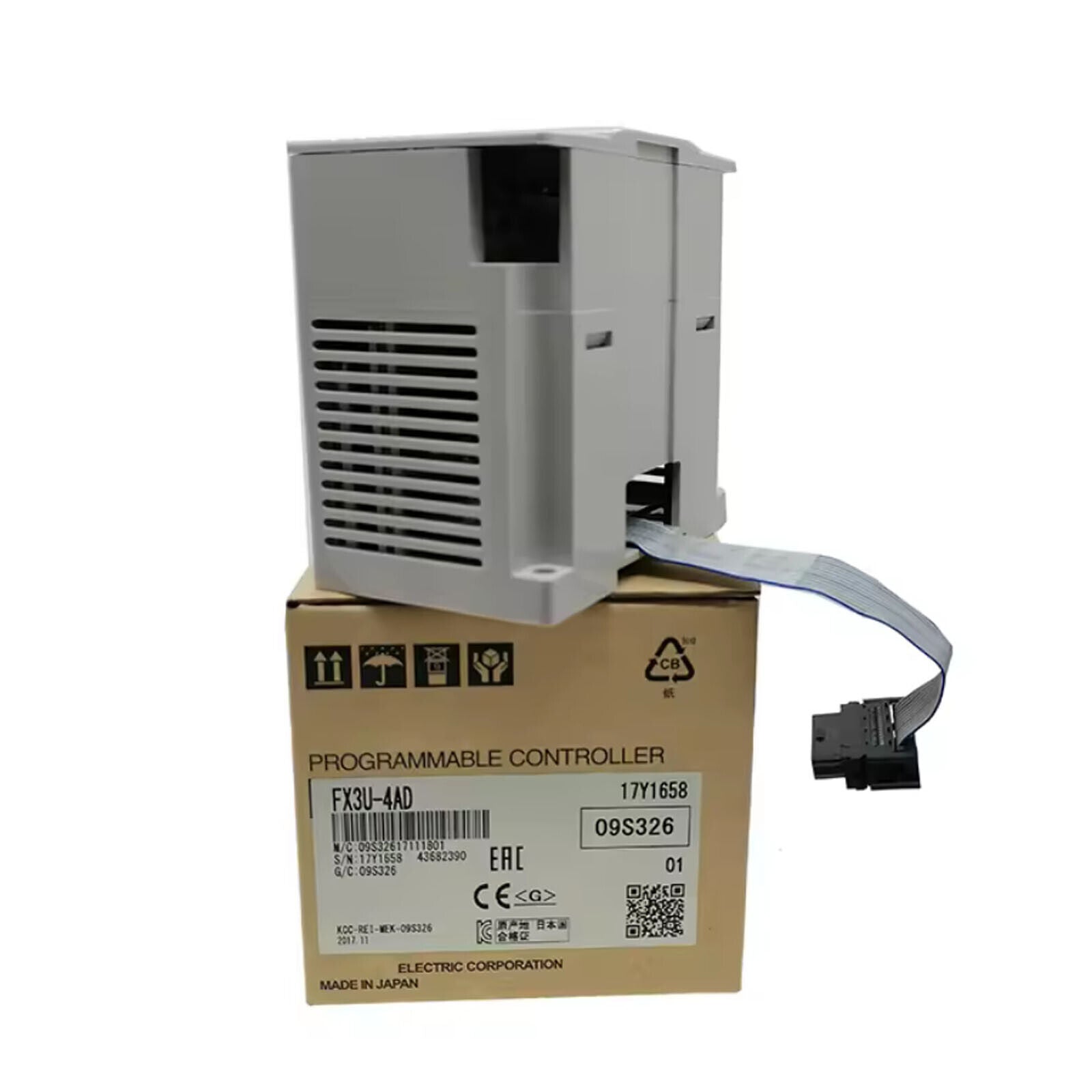 Mitsubishi FX3U-4AD PLC Module with 4 Inputs, 1 Output, 10-bit A/D, 16-bit D/A - MITSUBISHI