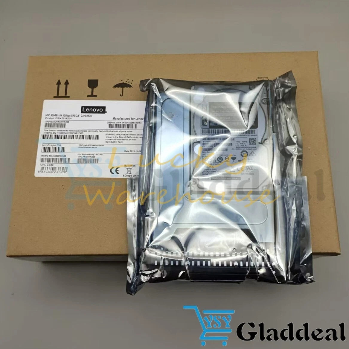 Lenovo 00YK028 7XB7A00039 600GB 2.5'' 15K 12GB/s SAS Internal Hard Drive