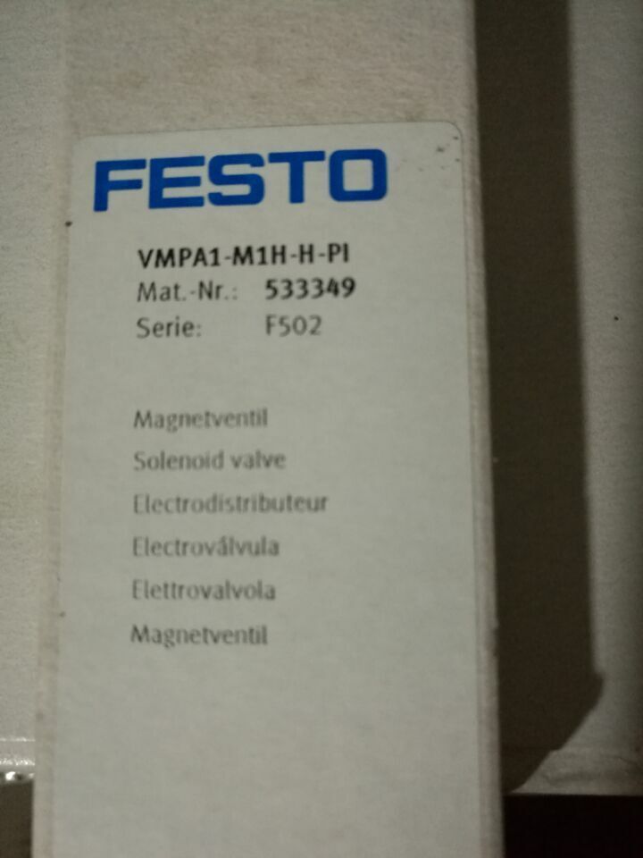 FESTO Solenoid Valve Model VMPA1-M1H-H-PI - FESTO