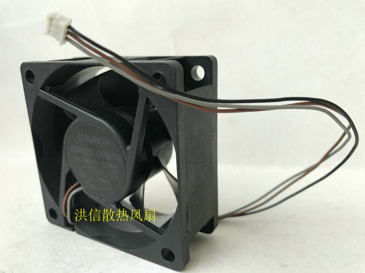 1pcs  SUNON fan EB60251S1-Q000-F99 6025 DC12V 1.56W Projector fan 3pin
