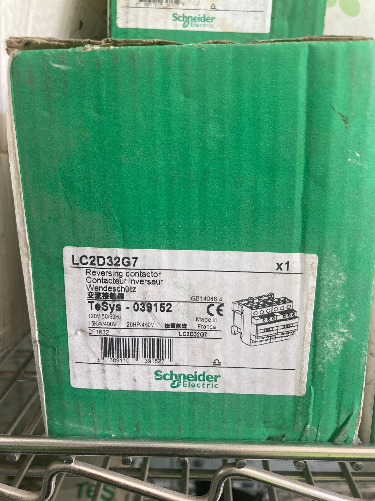 Schneider Electric Reversing Contactor LC2D32G7 - SCHNEIDER ELECTRIC