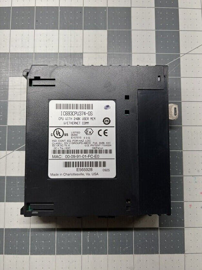 Fanuc IC693CPU374-GS Used CPU 240K User Mem W/Ethernet - FANUC