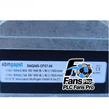 1PCS Ebmpapst M4Q045-CF07-04 115V 60/16W Freezer Fan Motor Fast Ship #u