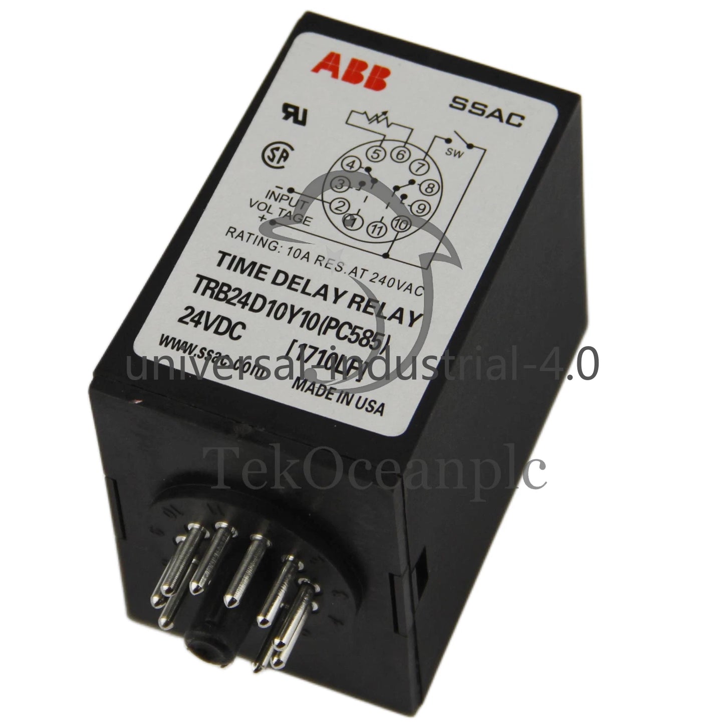 ABB TRB24D10Y10 Time Delay Relay 24VDC #te