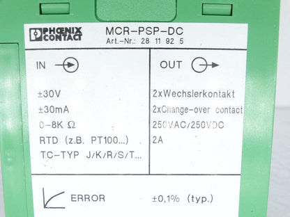 Phoenix Contact MCR PSP DC Switch - PHOENIX CONTACT