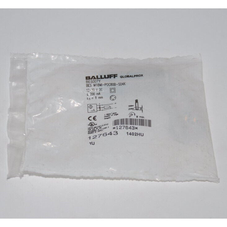 ONE BALLUFF Proximity Switch BES M18MI-POC80B-S04K - BALLUFF