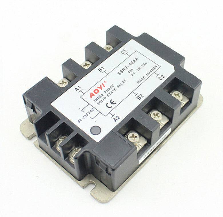 new Three-phase solid state relay SSR3-AA 10A 25A 40A 90A AC-AC 80-250V/24-380V AC