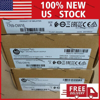 New Factory Sealed AB 1769-OW16 CompactLogix Relay Output Module - COMPACTLOGIX