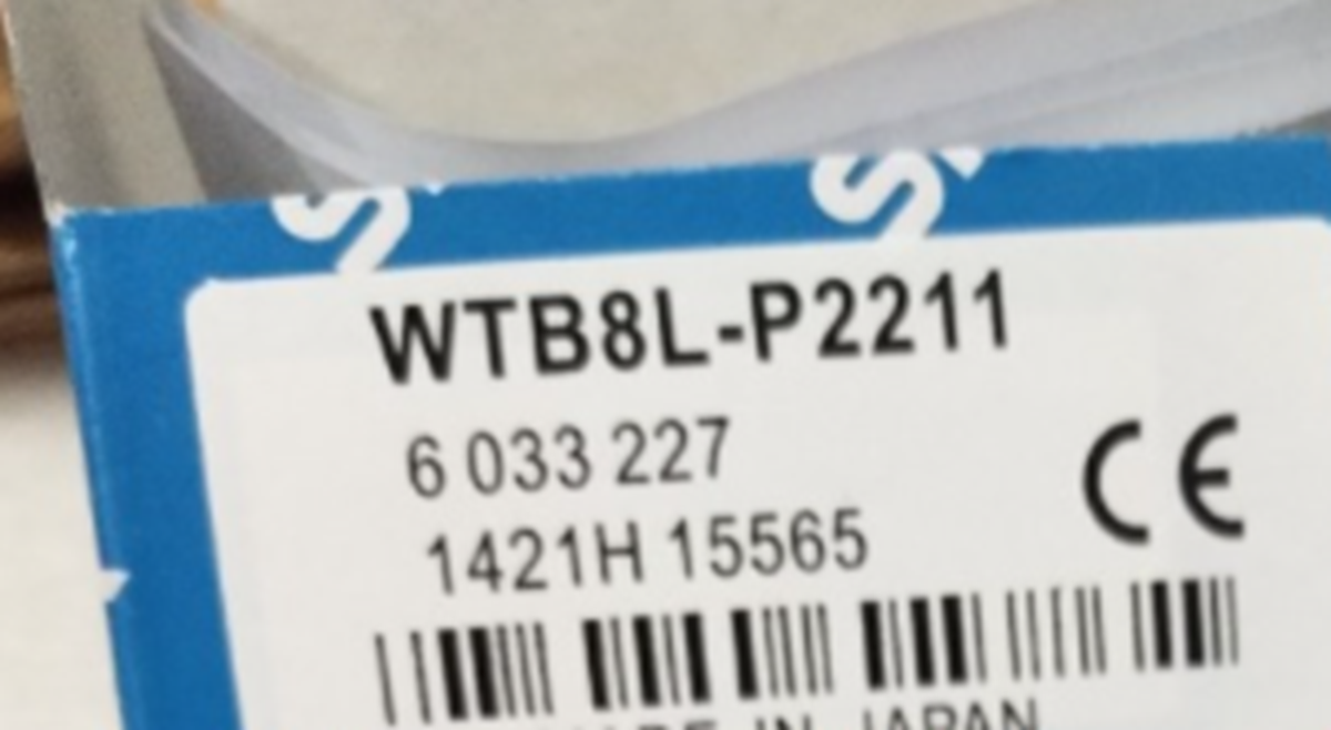 new  SICK WTB8L-P2211 PLC PHOTOELECTRIC PROXIMITY SWITCH SENSOR 4-PIN M8, PNP