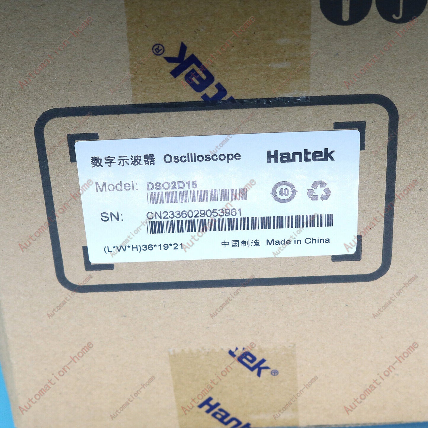 new Hantek DSO2D15 Digital Storage Oscilloscope 2 Channel 150MHz 1GSa/S With 1CH AWG - HANTEK