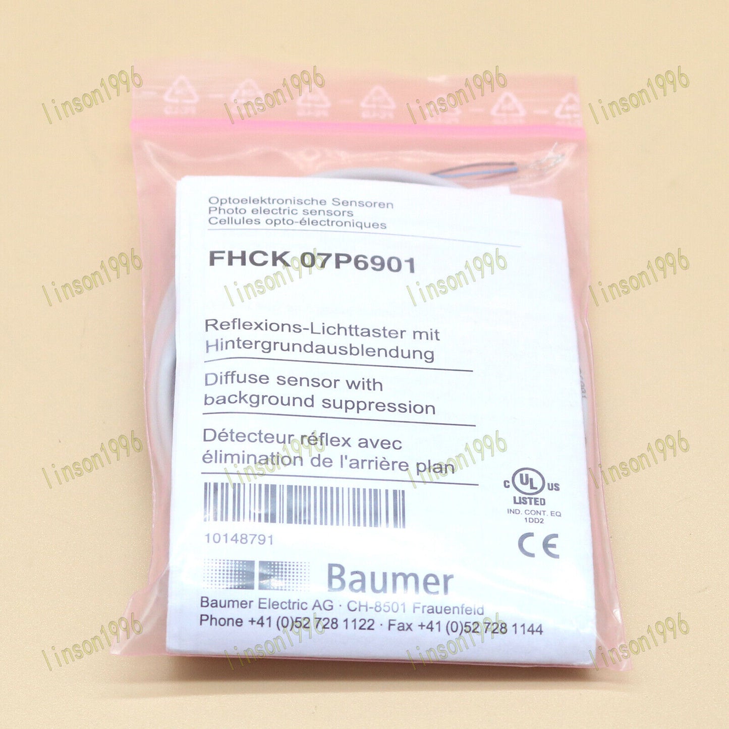 1PC Baumer FHCK Electric Sensor 07P6901 - BAUMER