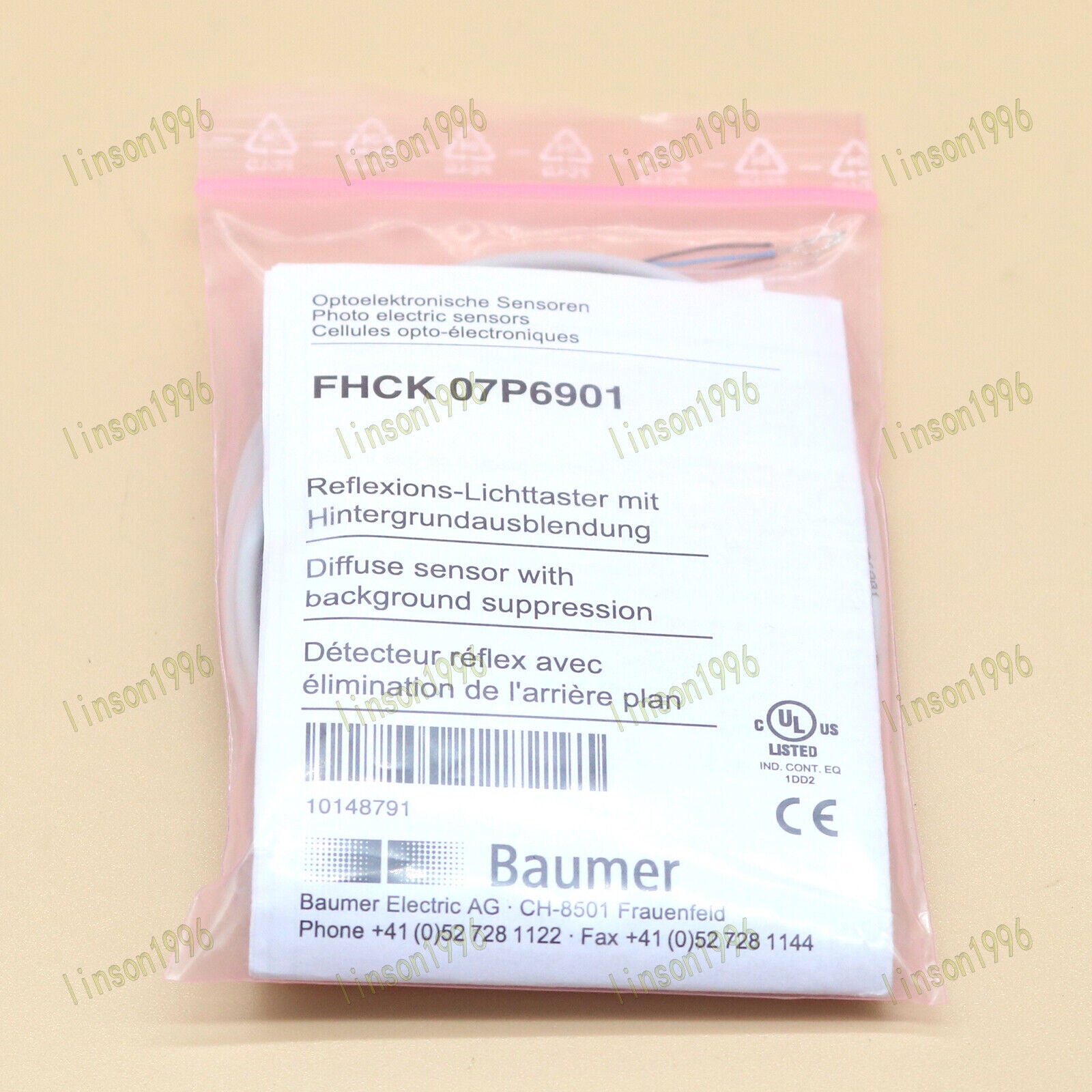 1PC Baumer FHCK Electric Sensor 07P6901 - BAUMER