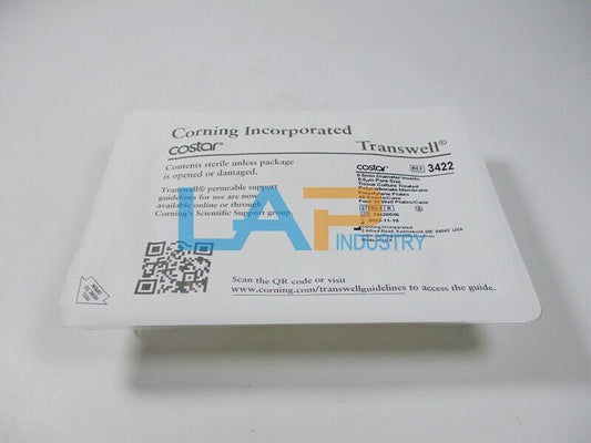 12PCS Corning 3422 Transwell-24 Membrane 6.5mm Pore 8.0um - CORNING