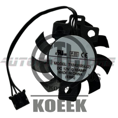 T124010SL(2) DC12V 0.10A 3-wire Cooling Fan 27x27x14mm