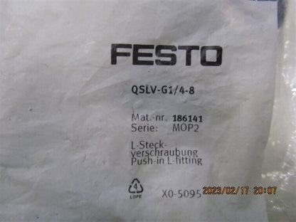 10PC  FESTO Threaded plug QSLV-G1/8-4 186137 Free shipping