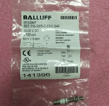 new ONE BALLUFF BES 516-3005-G-E5-C-S49 Proximity Switch - BALLUFF