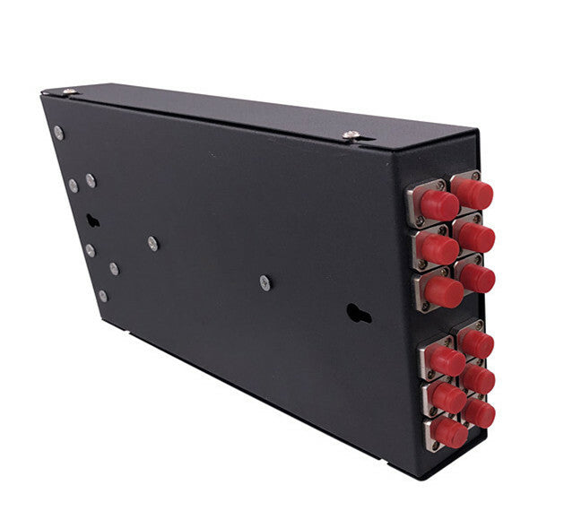 new 12-port FC fiber optic terminal box fully equipped with pigtail single-mode flan