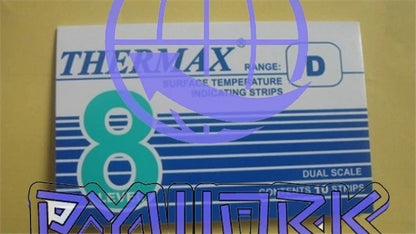 8 Level 10 Strips Range C 116-154°C/241-309℉ Thermax Temperature Label Tmc ct