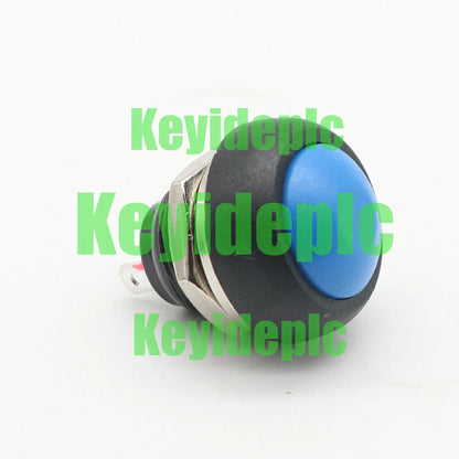 1PCS PBS-33B 12mm blue Momentary Switch Waterproof ON/OFF Round Push Button