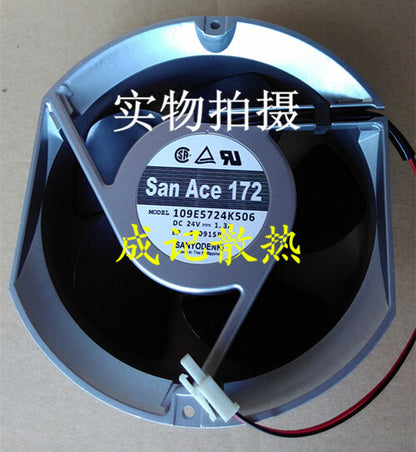 1pcs Sanyo 109E5724K506 24V 1.3A 172*150*51MM aluminum frame axial fan