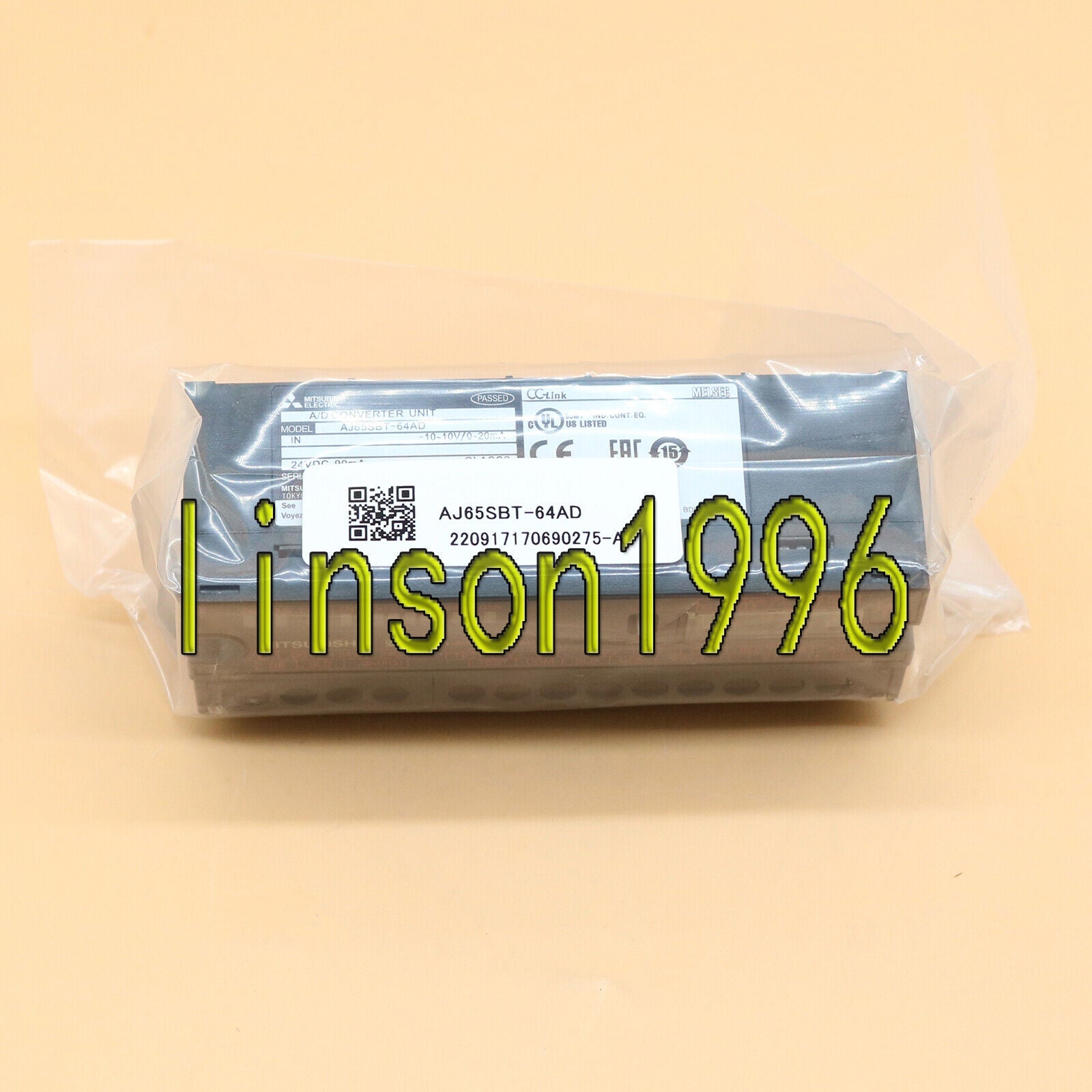 Mitsubishi 1PC Industrial Control System AJ65SBT-64AD - MITSUBISHI