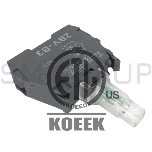 5PCS/ SCHNEIDER ZBV-B3 Push Button 24VAC/DC