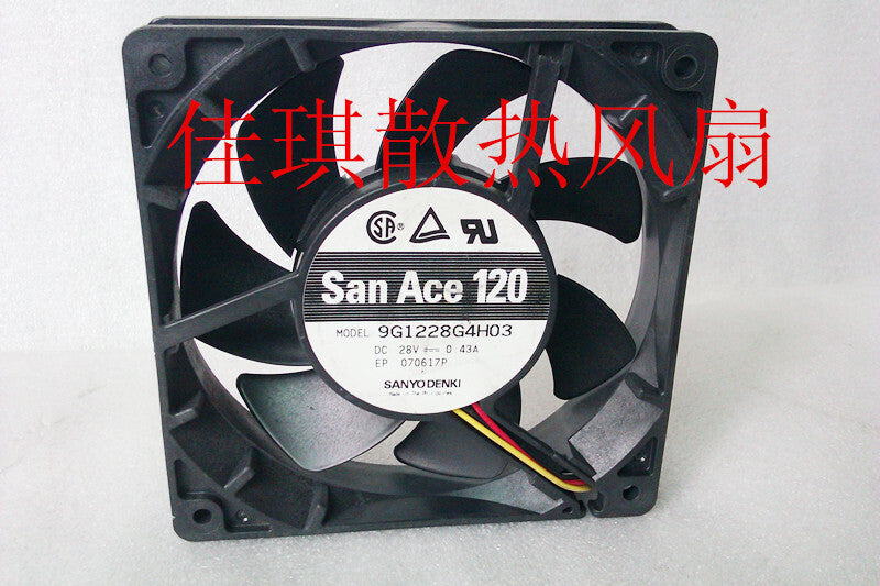1pcs SANYO 9G1228G4H03 12025 28V 0.43A cooling fan