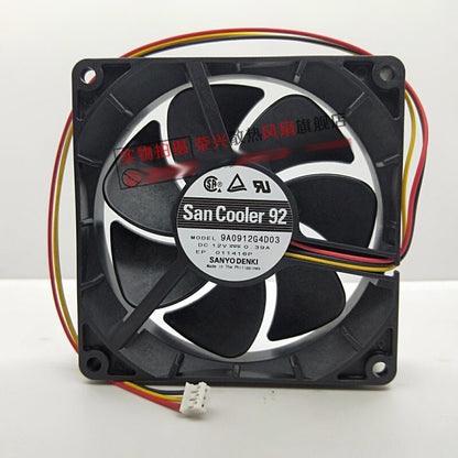 SANYO 9A0912G4D03 9CM 9025 12V 0.39A cooling fan