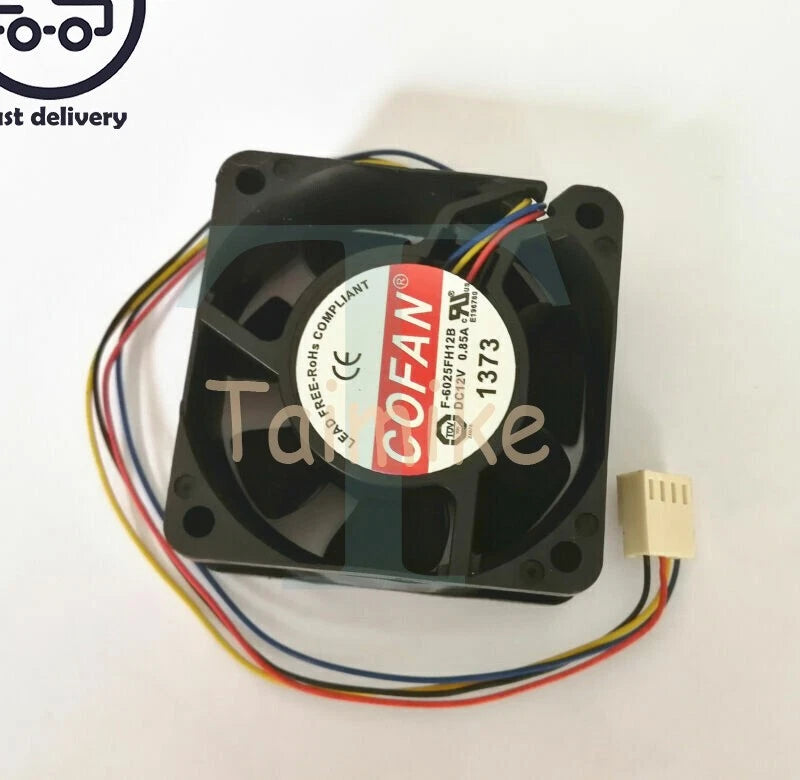 1PCS COFAN 6CM 12V 0.85A F-6025FH12B 4-wire 4P cooling fan