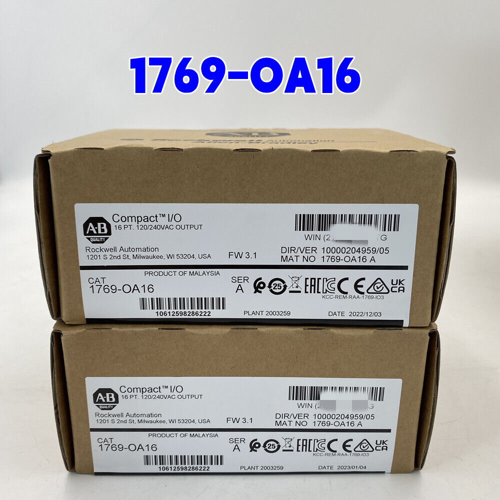 AB 1769-OA16 CompactLogix 16 Pt 240VAC Module - LOGIX AUTOMATION SOLUTIONS
