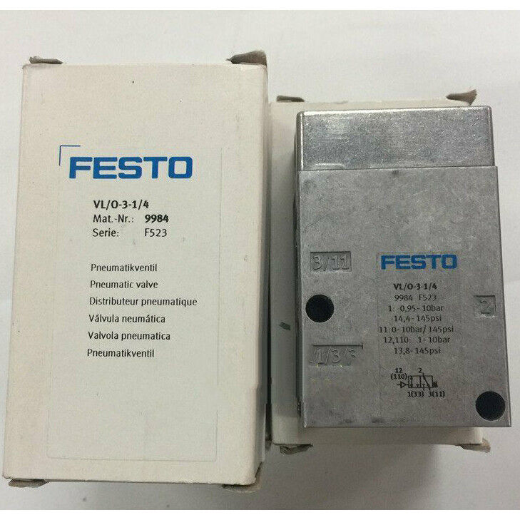 new ONE  FESTO VL/O-3-1/4 9984 Air control valve ONE Year