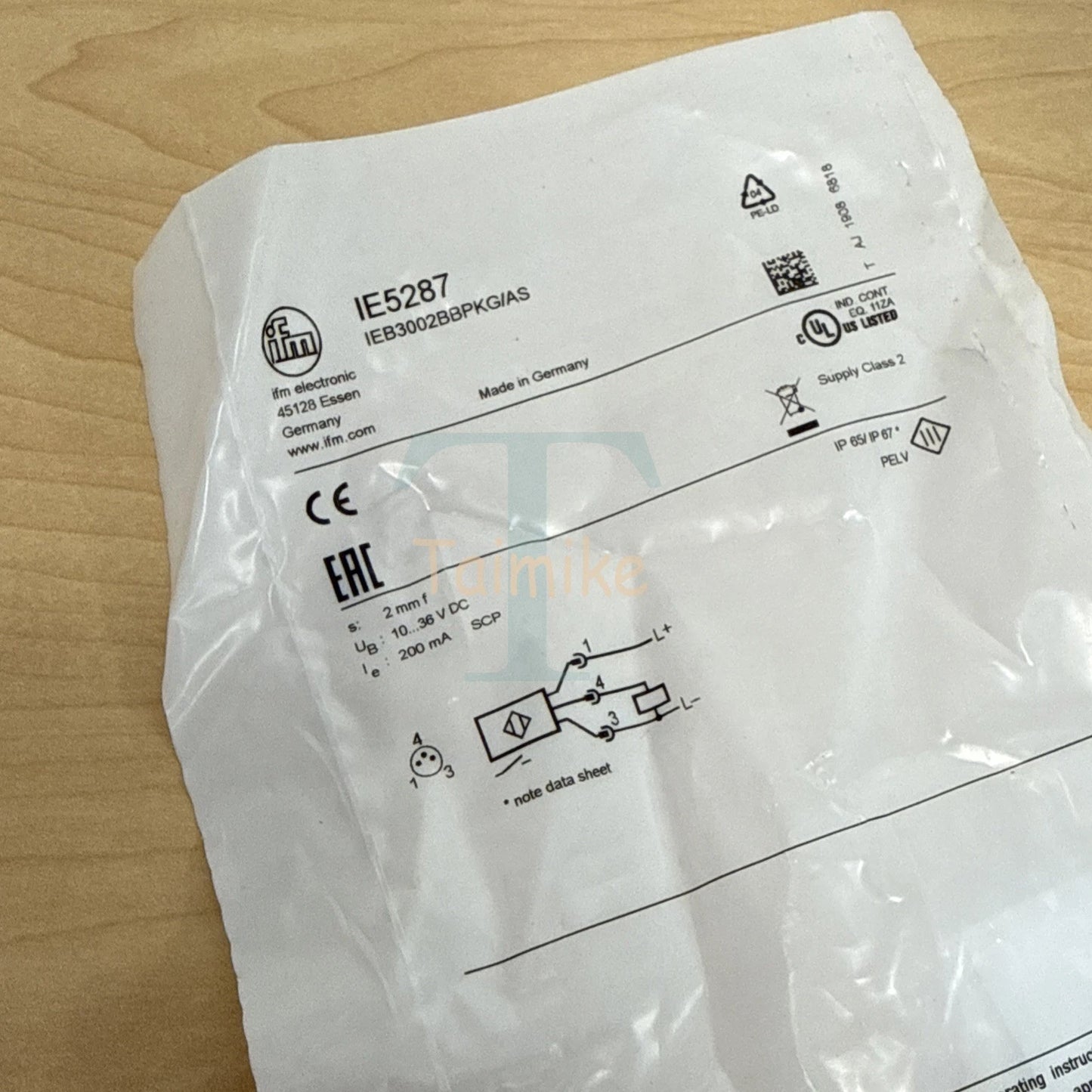 ! IFM IE5287 Inductive Proximity Sensor IEB3002BBPKG/AS