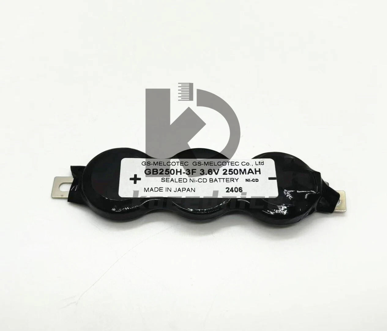 1PC rechargeable nickel-hydrogen battery. GB250H-3F 3.6V 250mAh