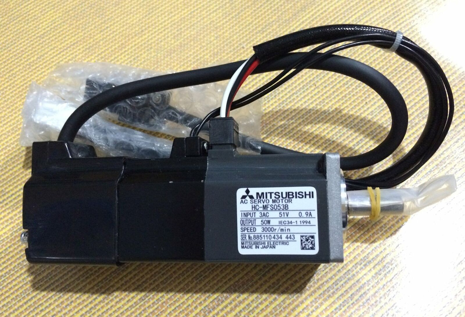 Used Mitsubishi AC Servo Motor HC-MFS053B – Tested in Excellent Condition - MITSUBISHI
