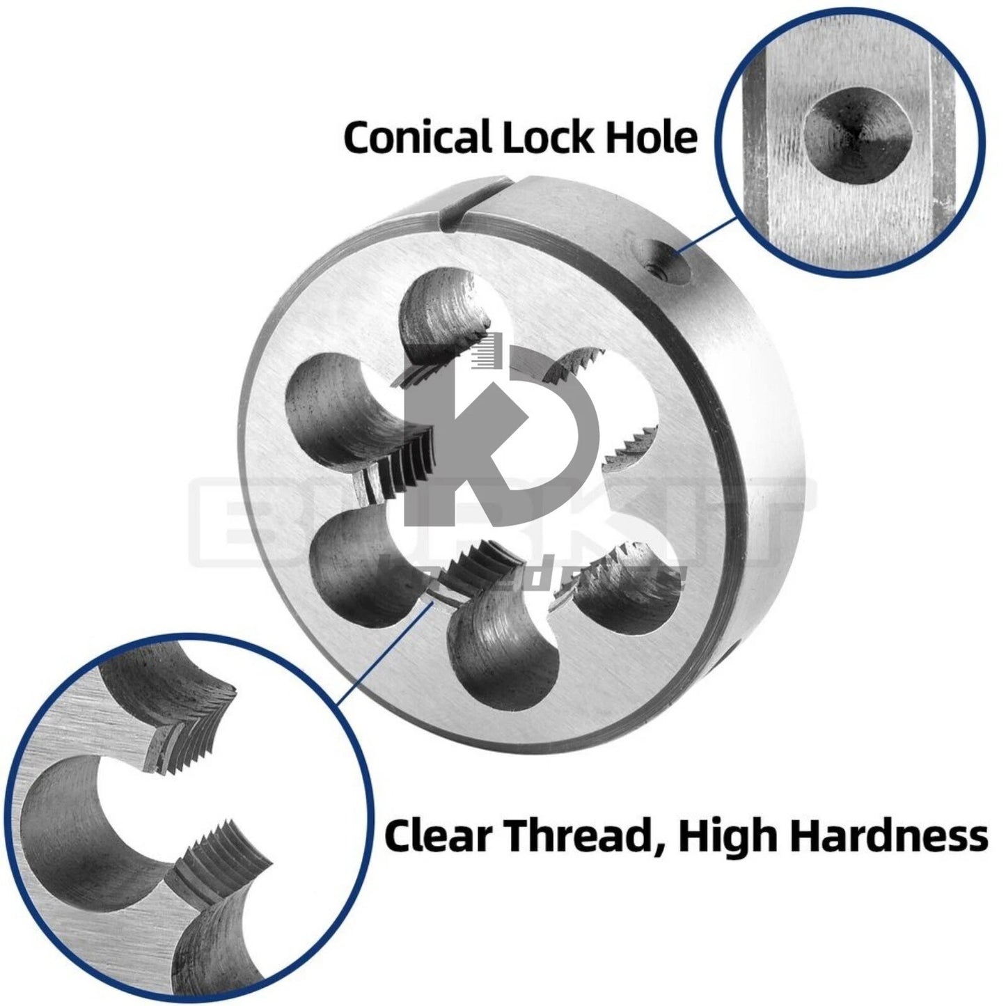 M20 X 0.75 Tap and Die Set Right Hand, M20X0.75 Machine Tap and Round Die