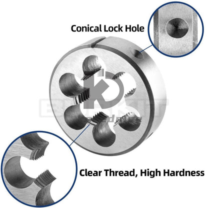 M20 X 0.75 Tap and Die Set Right Hand, M20X0.75 Machine Tap and Round Die