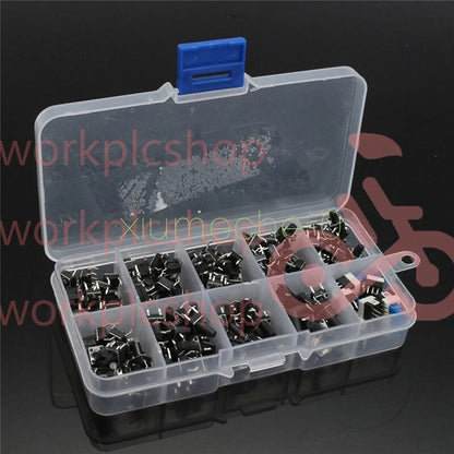 180Pcs 10 Values Tactile Push Button Switch Micro Momentary Tact Assorted