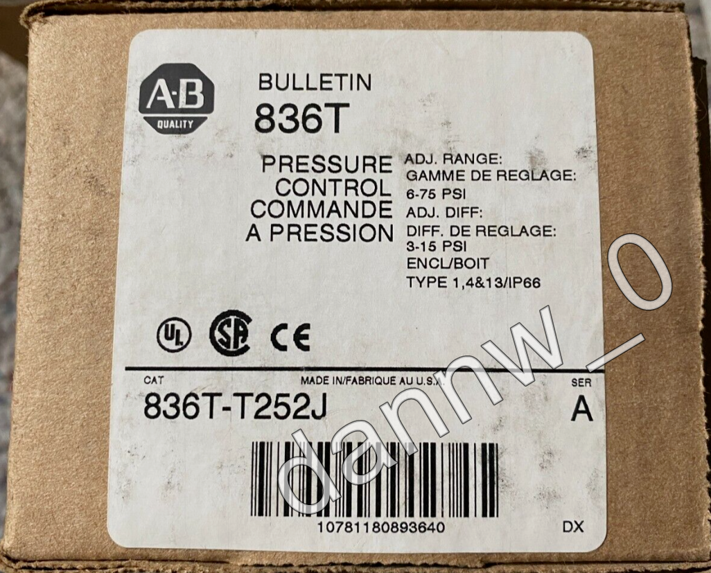 new   AB 836T-T252J Pressure Control