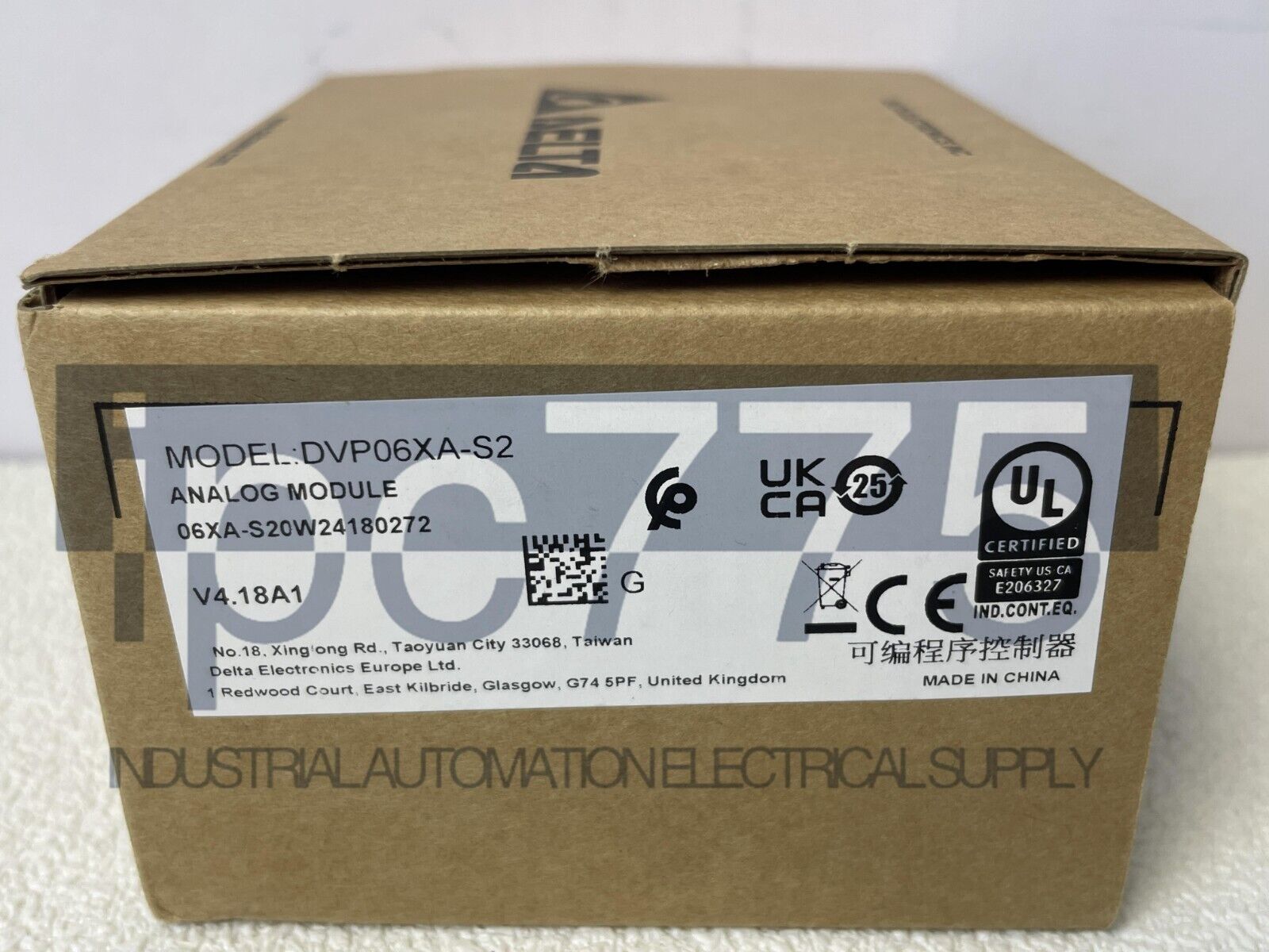 IN-BOX DELTA PLC DVP06XA-S2 - DELTA PLC