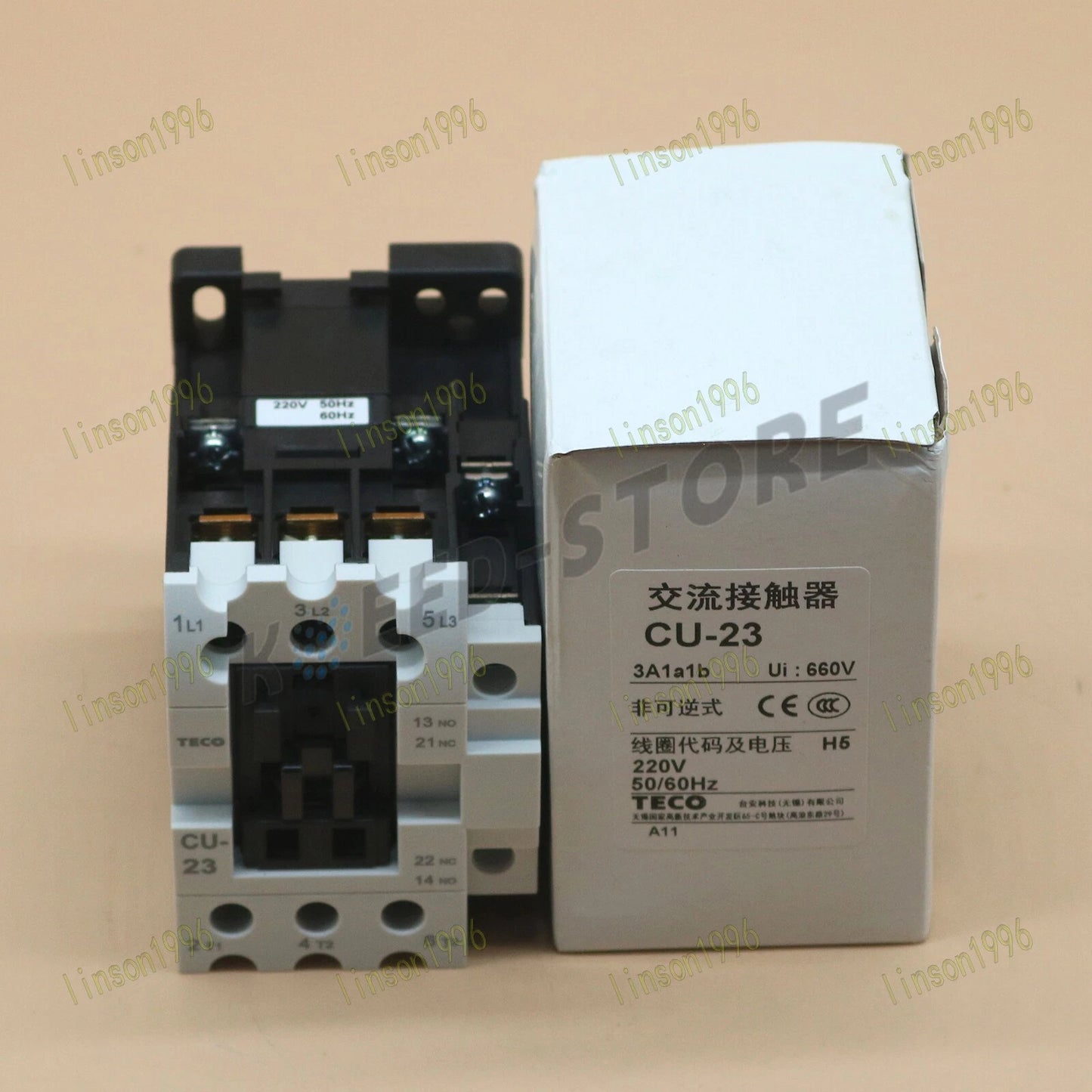 TECO CU-23 CU23 220VAC AC Contactor FREE SHIPPING