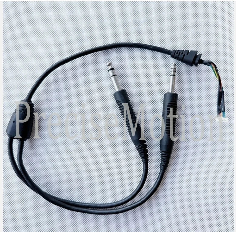 for Bose A20 Ation Headset Stereo Double Dual Plug Adapter Cable