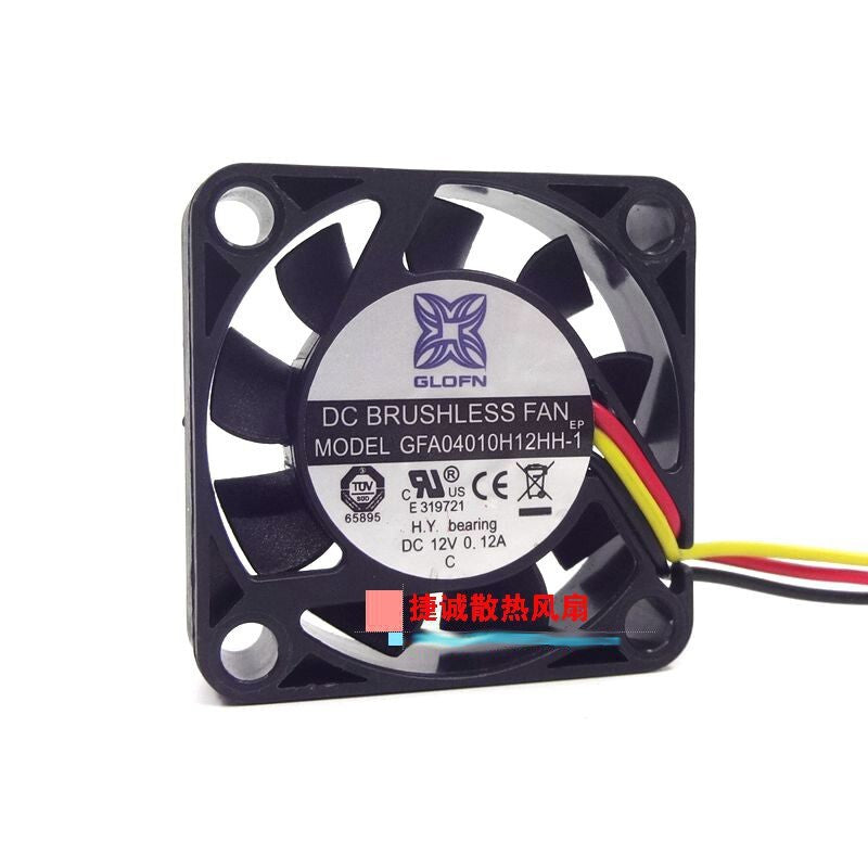 GLOFN GFA04010H12HH-1 4CM 12V 0.12A 4010 3-wire chassis Computer fan