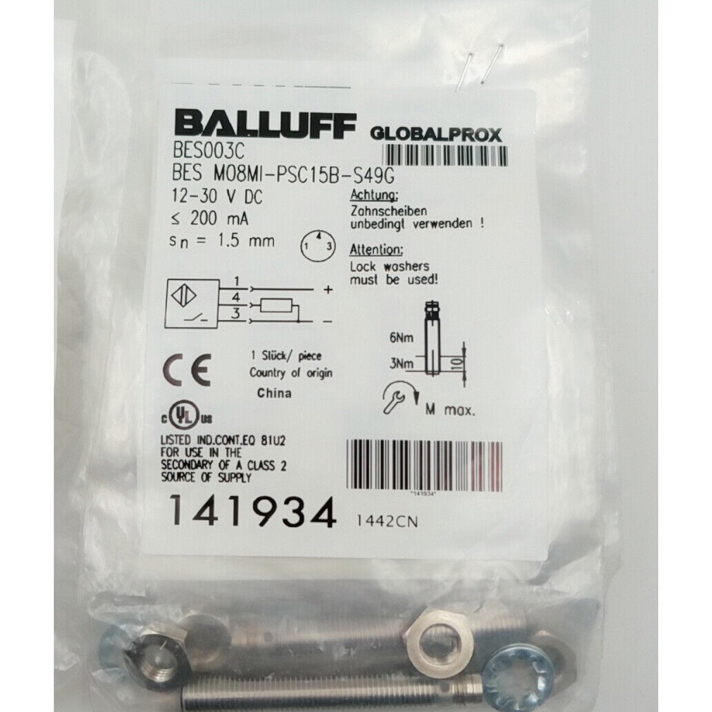 1PC BALLUFF BES M08MI-PSC15B-S49G Proximity Sensor Spot Stock - BALLUFF
